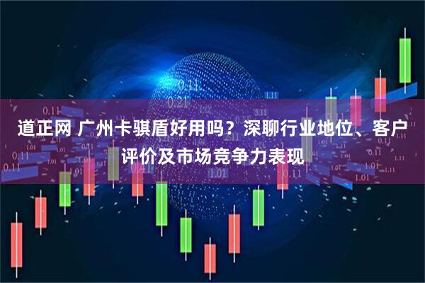 道正网 广州卡骐盾好用吗？深聊行业地位、客户评价及市场竞争力表现